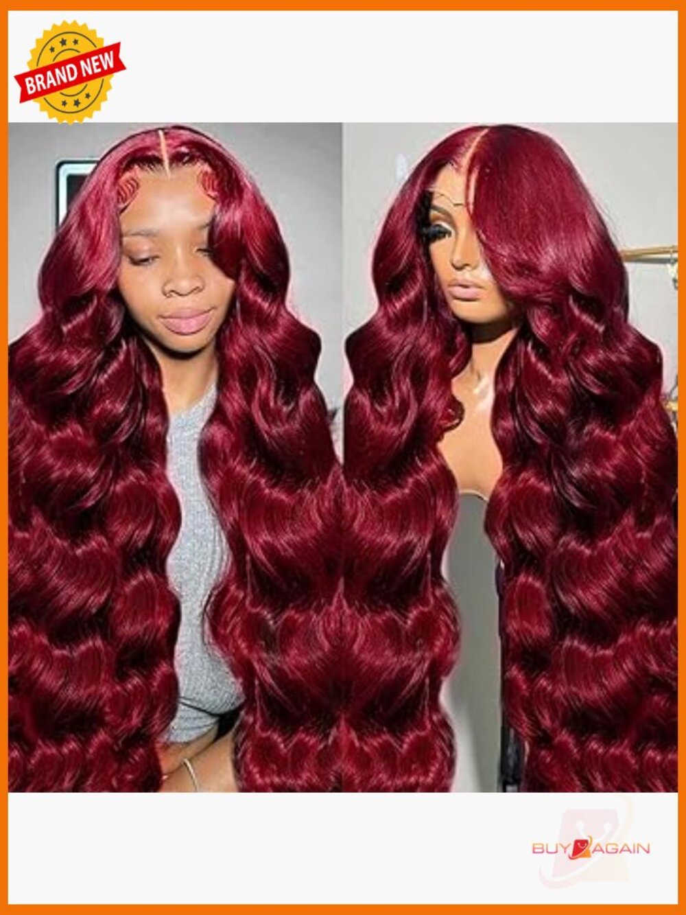28" 180% Density Body Wave Lace Front Wig Human Hair Full Head